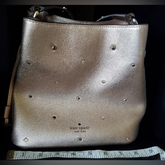 Kate Spade Marti Studded Bucket Bag in Pebble Leather - Picture 3 of 16